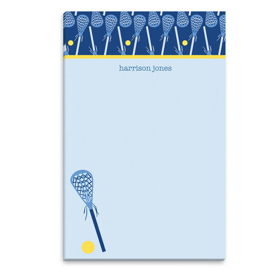 Blue Lacrosse Notepads